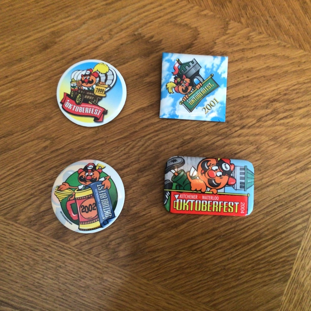 Vintage Kitchener Oktoberfest pins